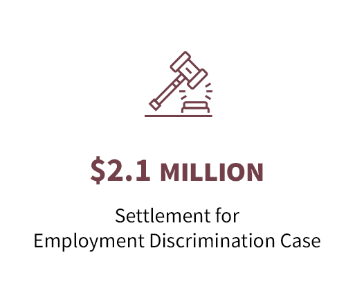 $2.1 Million Discrimination Settlement