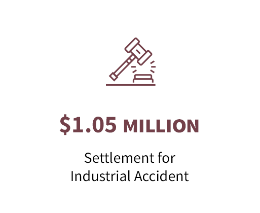 $1.05 Million Industrial Accident Settlement