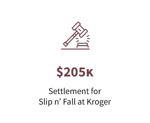 $205K Settlement for slip and fall